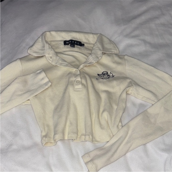 Edikted Tops - Motel long sleeve embroidered top